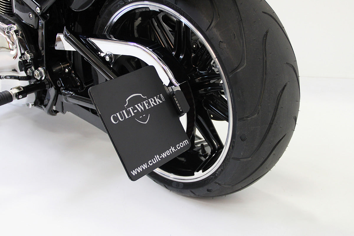 License plate holder with TÜV (for Softail from 2018)