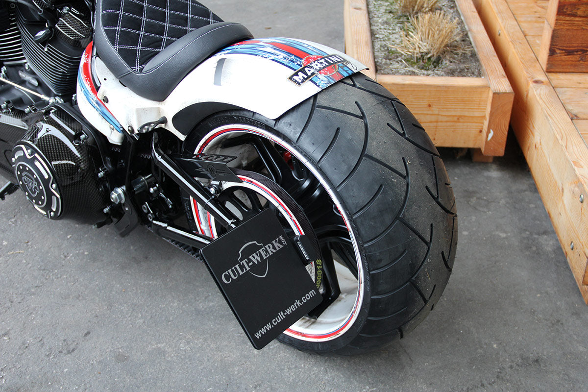 License plate holder with TÜV (for Softail from 2018)