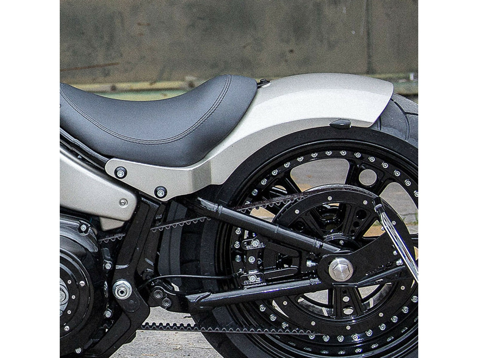 Kit completo de guardabarros trasero de acero Rick's (para M8 Softail Fat Boy 2018 en adelante)