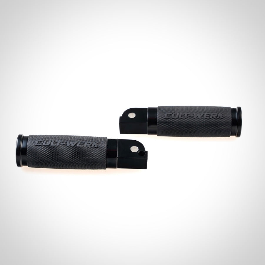 Cult-Werk passenger footrests RACING (for Softail from 2018)