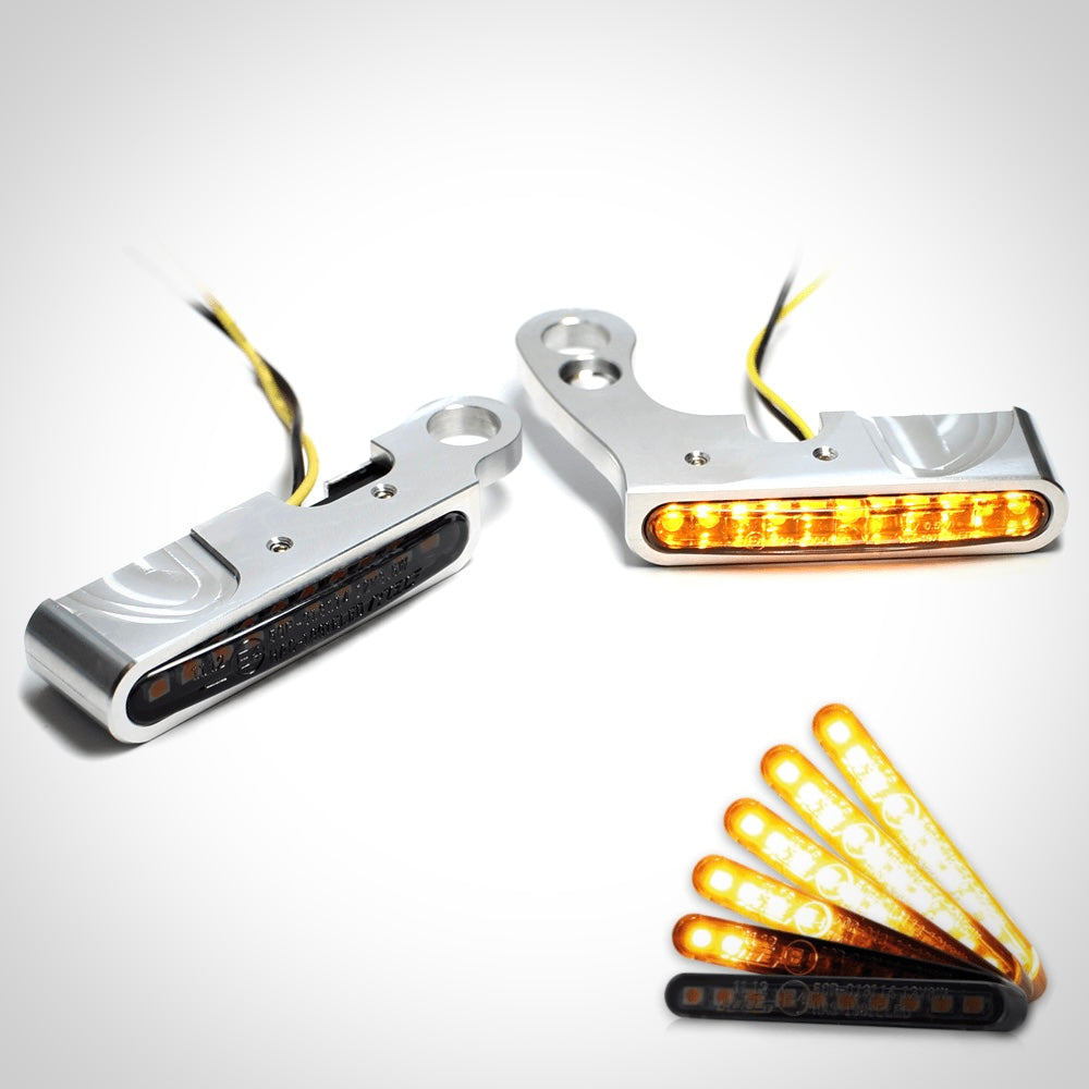 Iron Optics IOMP CLAY LENKERARMATUREN BLINKER (für Softail ab 15, Touring ab 21)