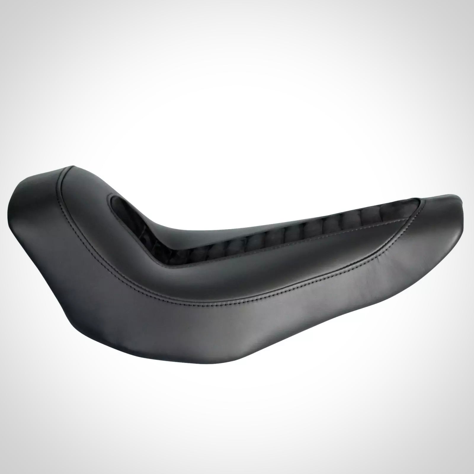Thunderbike asiento individual de cuero genuino negro acolchado (para Fat Boy & Breakout a partir de 18)