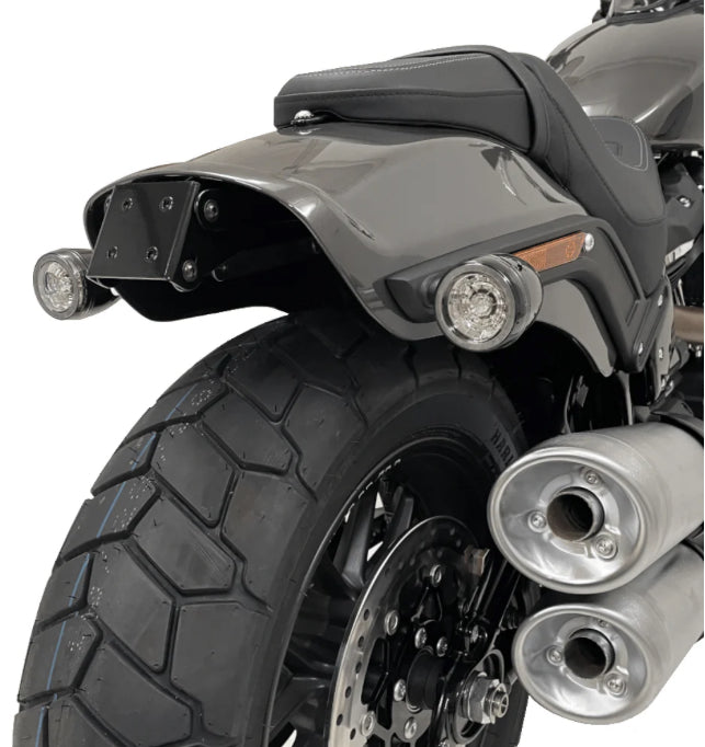 Iron Optics Kennzeichenhalter mittig kurz (für Fat Bob ab 18)