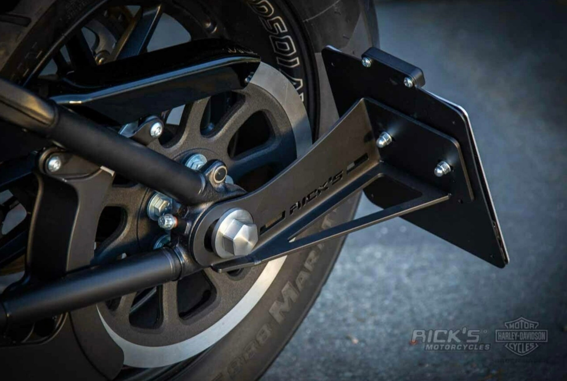 Rick's side license plate holder (for Softail from 2018)