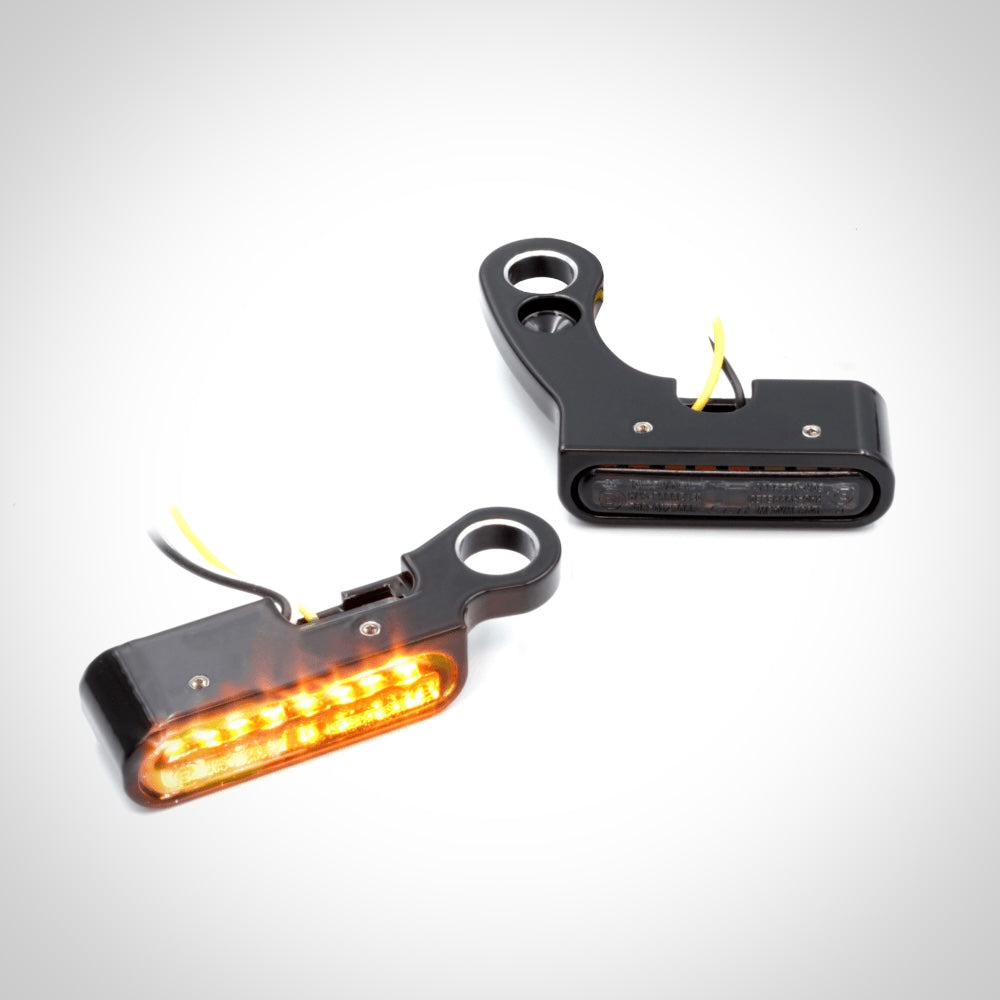 Iron Optics IOMP JAX LENKERARMATUREN BLINKERSET 2 IN 1 (für Softail ab 15, Touring ab 21)