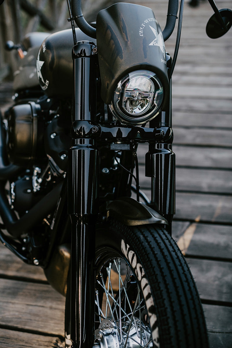 Cult-Werk Cover für die untere Gabel (für Dyna 07-17 & Street Bob ab 18)
