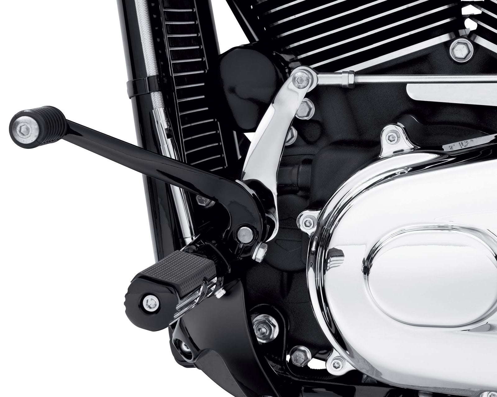 Thunderbike footrest forward kit black (for various models)
