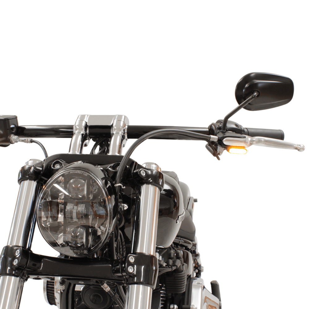 Iron Optics IOMP JAX LENKERARMATUREN BLINKERSET 2 IN 1 (für Softail ab 15, Touring ab 21)