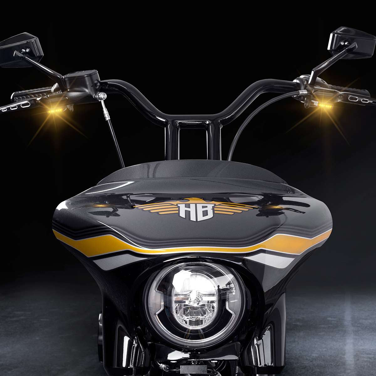 Heinzbikes STRIPES Blinker (für Softail ab 2018)