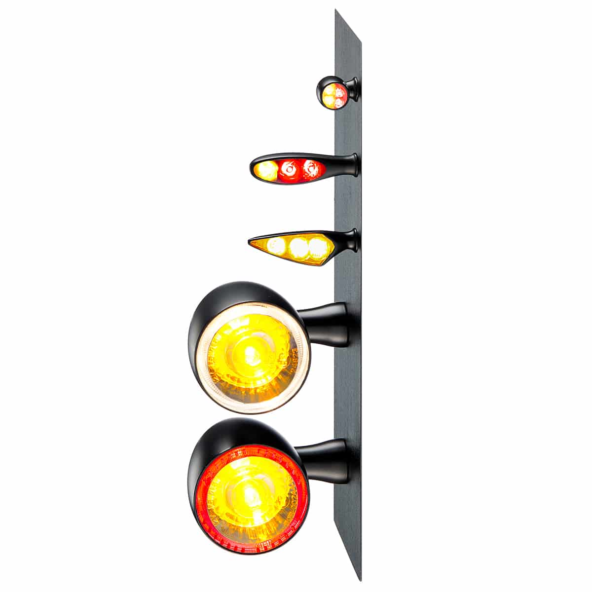 Kellermann Atto® Blinker, Chrom, vorne & hinten beidseitig