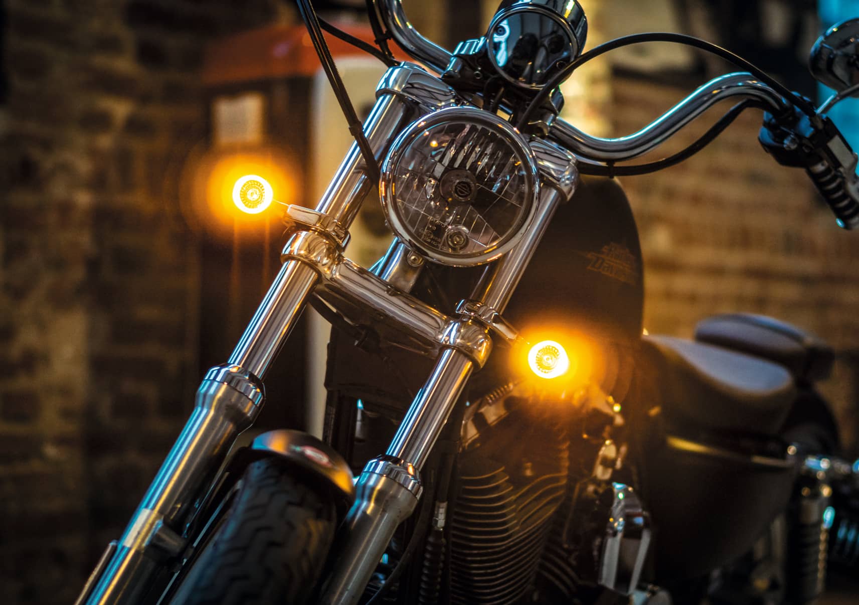 Kellermann Bullet 1000® PL Blinker mit Positionslicht, Schwarz, vorne beidseitig