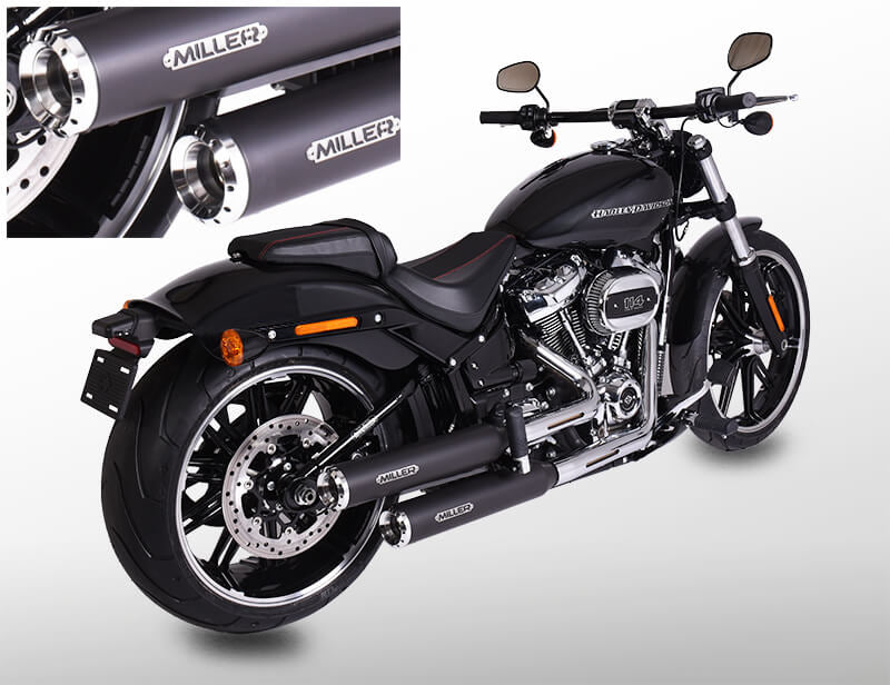 Miller Destiny exhaust system Euro 5 (for Breakout 114cui & 117 cui from 21)
