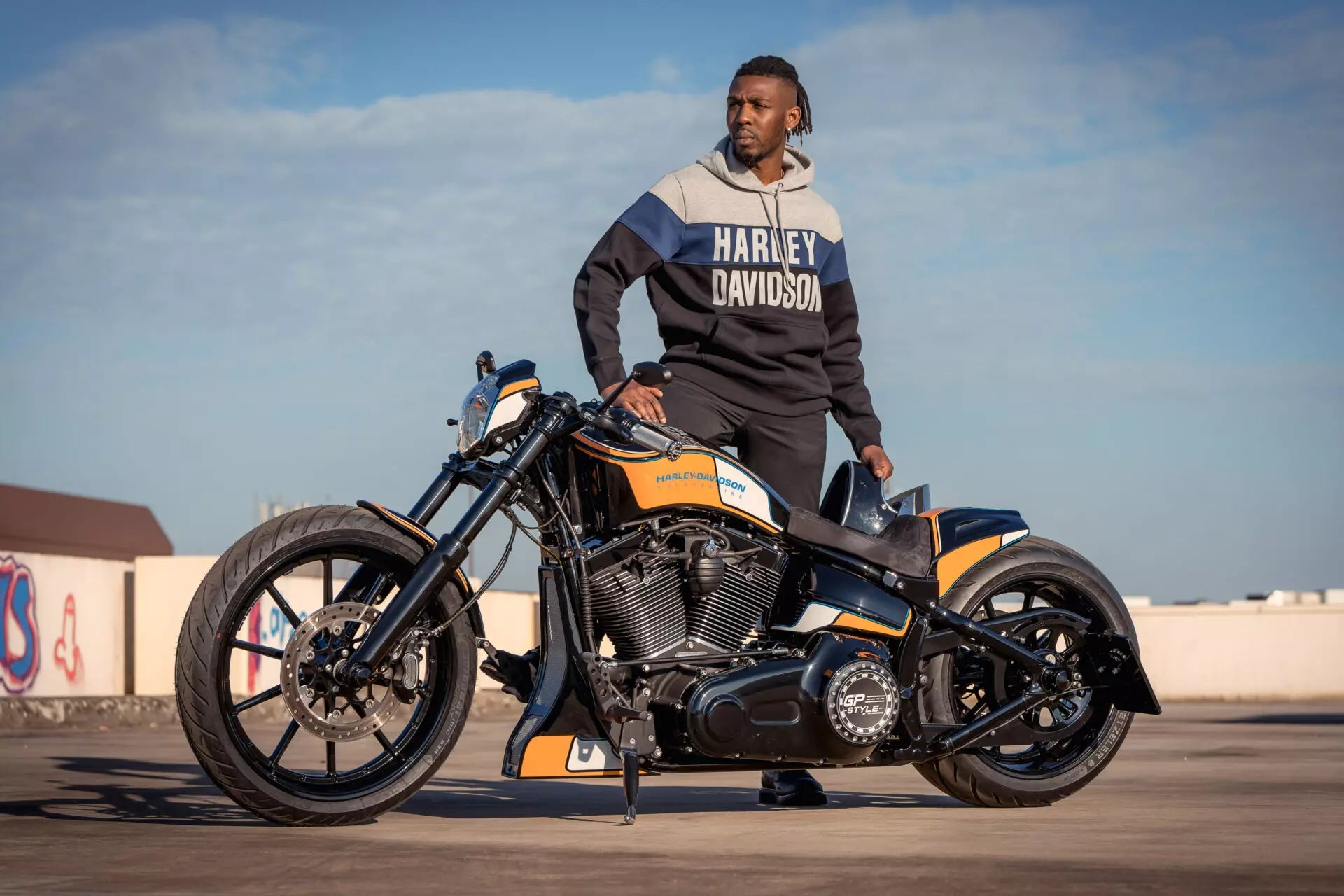 Thunderbike Custom Alu Tank GP-Style (para Softail del 00-17 con inyección)