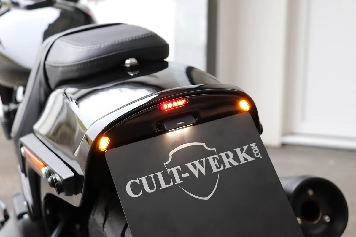 Cult-Werk Kennzeichenhalter mittig (für Fat Bob ab 2018)