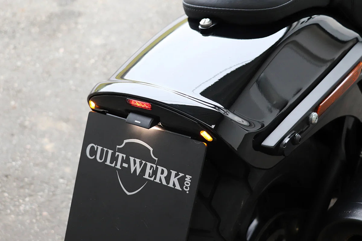 Cult-Werk Kennzeichenhalter mittig (für Fat Bob ab 2018)