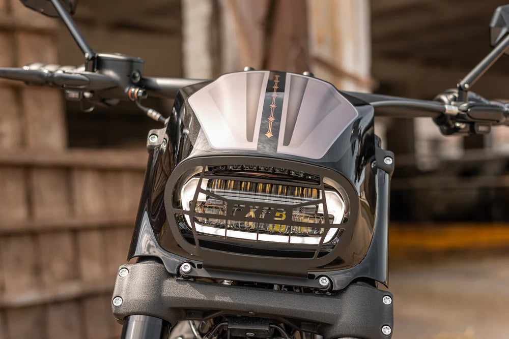 Killer-Custom Scheinwerfer Verkleidung Aggressor Grill (für Fat Bob ab 18)