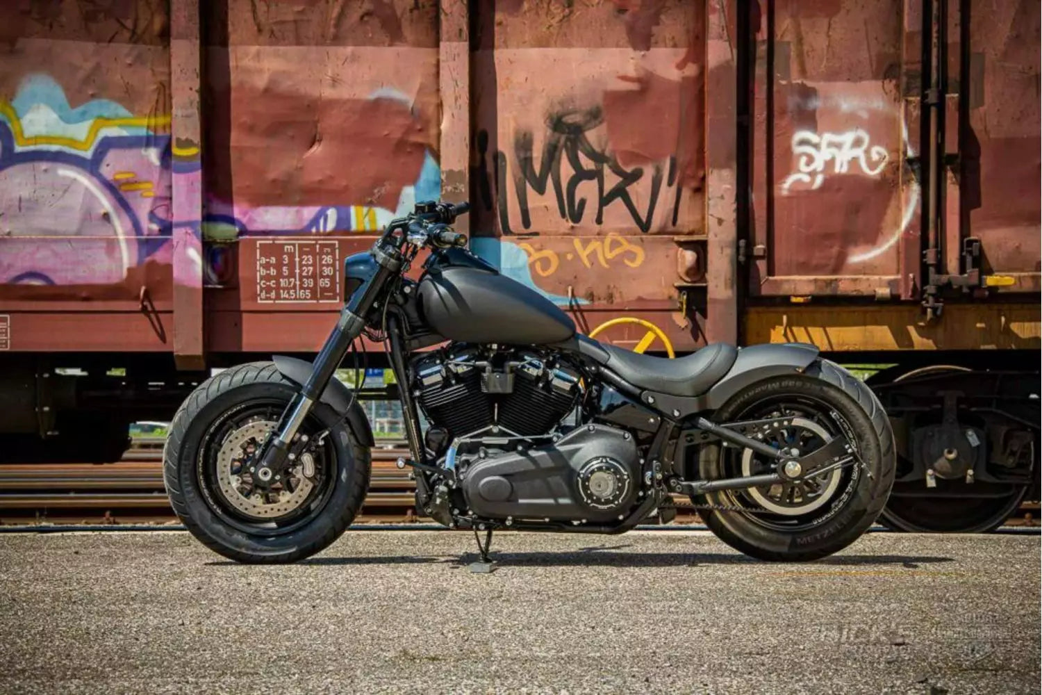 Rick‘s Frontfender Steel 16" roh (für Fat Bob ab 18)