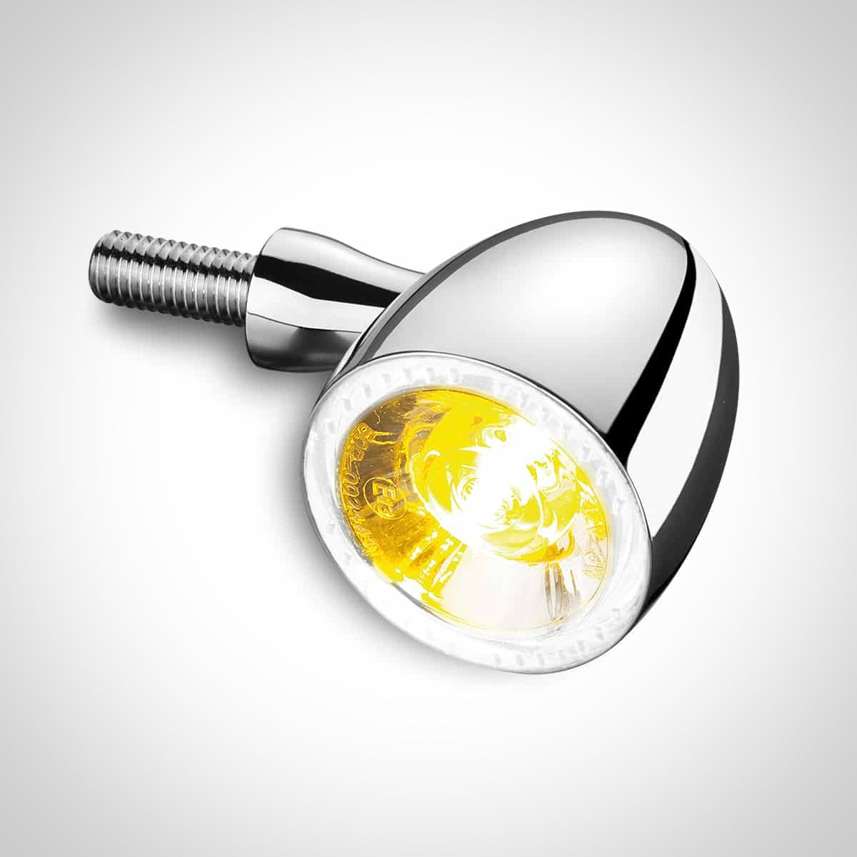 Kellermann Bullet 1000® PL White Blinker mit Positionslicht, Chrom, vorne beidseitig