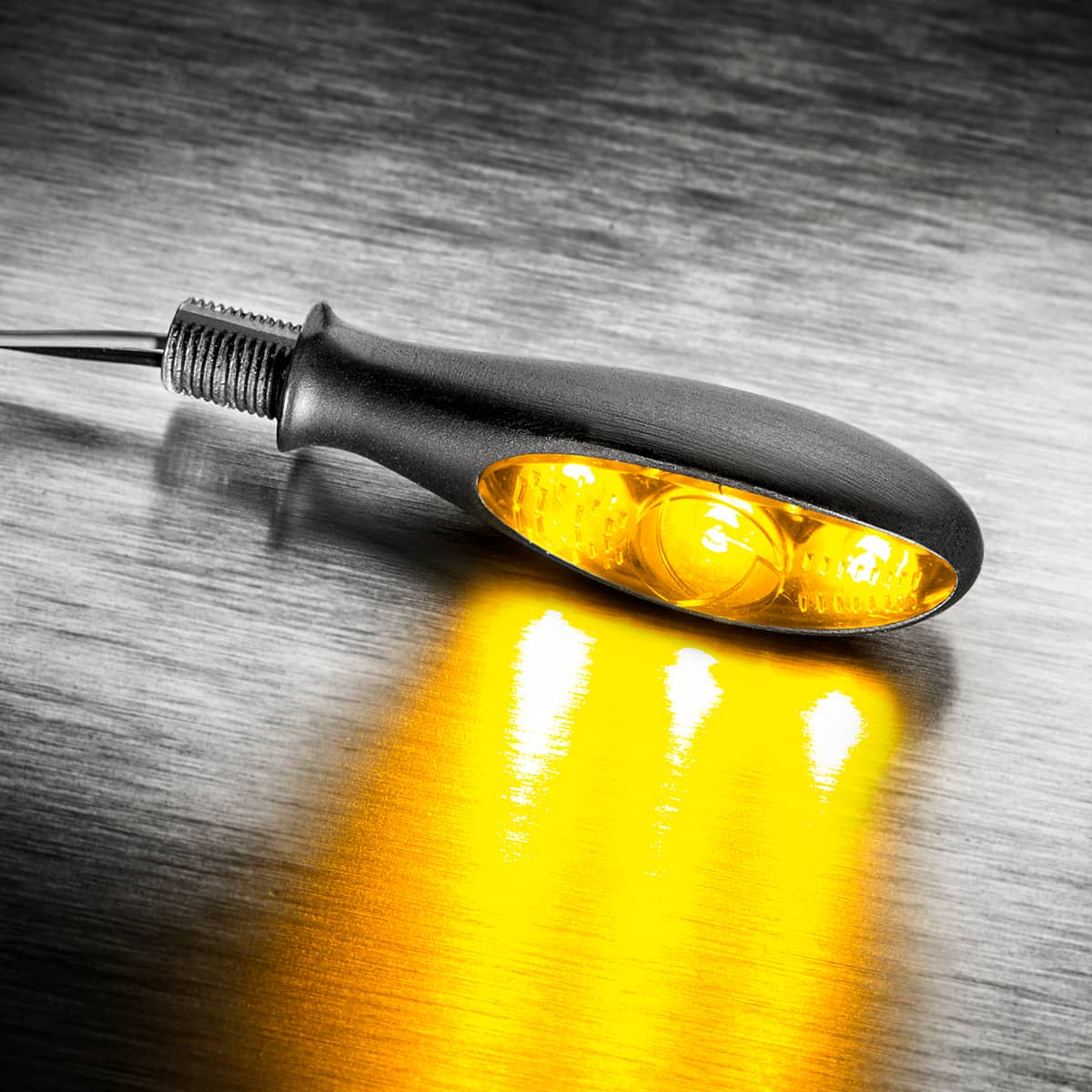 Kellermann Micro S Dark Blinker schwarz, vorne & hinten beidseitig