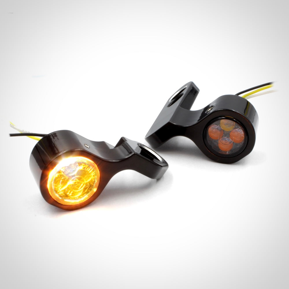 Iron Optics IOMP PINEY Lenkerarmaturen Blinker (für Softail ab 15, Touring ab 21)