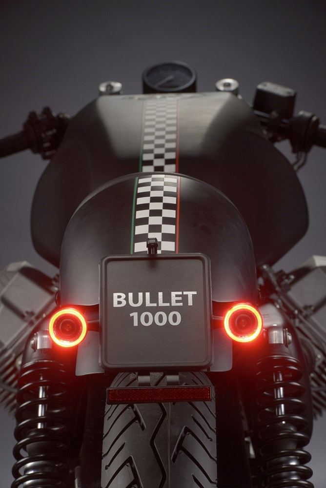 Luz trasera y de freno Kellermann Bullet 1000® RB, cromada, trasera en ambos lados