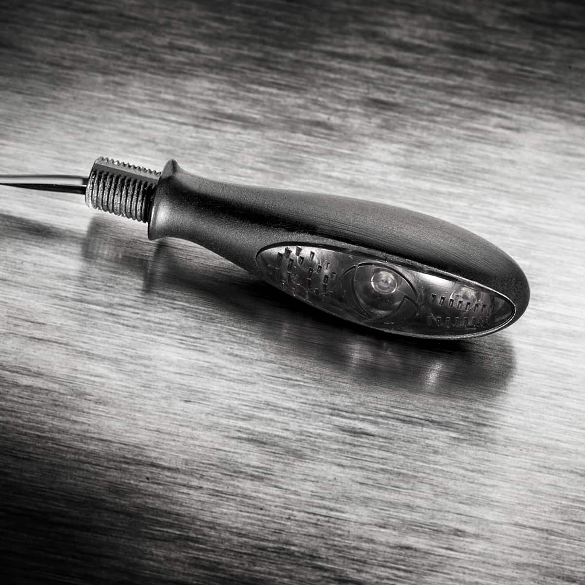 Kellermann Micro S Dark Blinker schwarz, vorne & hinten beidseitig