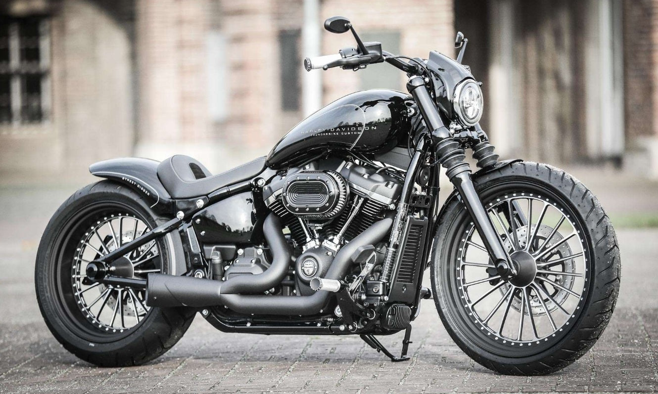 Guardabarros trasero MS Biketec acero (para Softail a partir de 18)