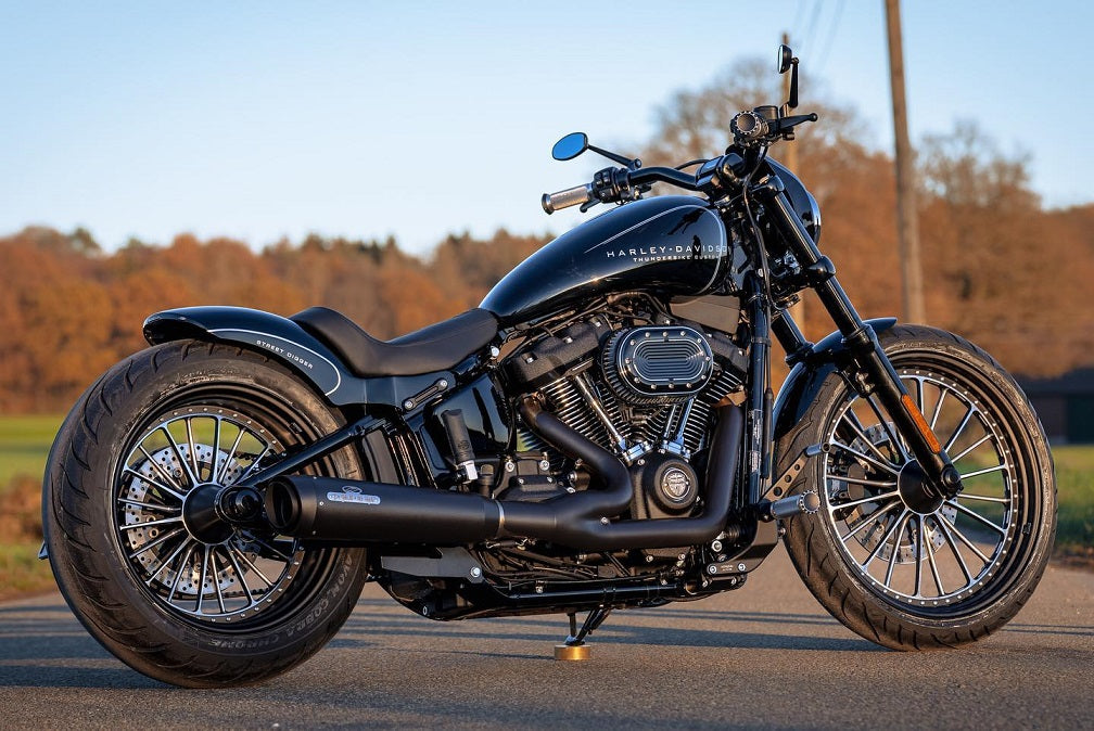 Guardabarros trasero MS Biketec acero (para Softail a partir de 18)
